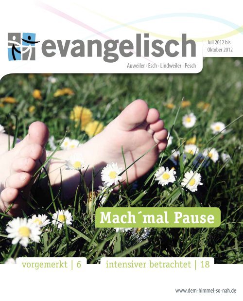 Mach´mal Pause - Evangelische Kirchengemeinde Köln Pesch