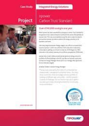 Carbon Trust Standard - Npower