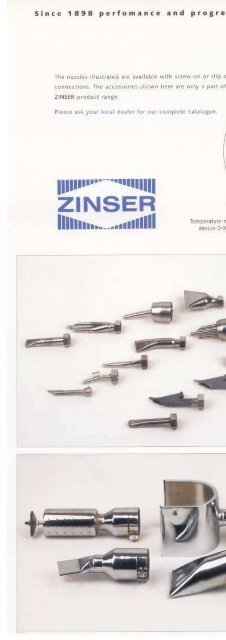 Brochure Unitherm / Jumbotherm - Zinser Schweisstechnik GmbH