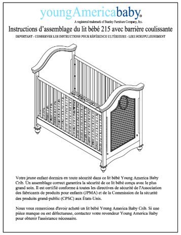 L:Instruction Sheetsâ-216 Generic Crib ... - Stanley Furniture