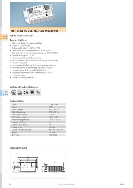 Lighting Electronics | 2007/08 - National Lamps and Components