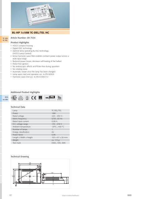 Lighting Electronics | 2007/08 - National Lamps and Components