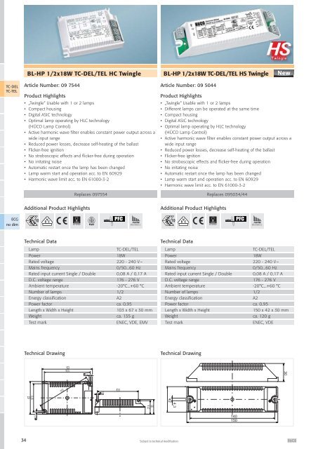 Lighting Electronics | 2007/08 - National Lamps and Components