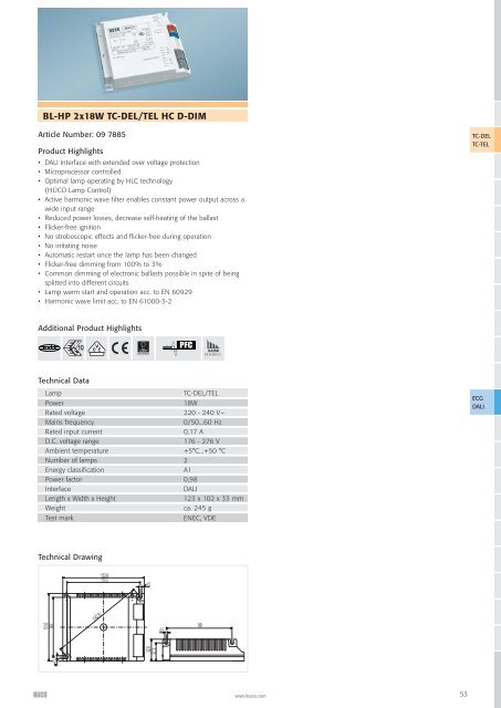 Lighting Electronics | 2007/08 - National Lamps and Components