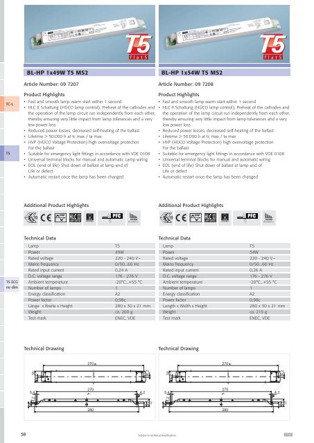 Lighting Electronics | 2007/08 - National Lamps and Components