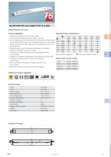 Lighting Electronics | 2007/08 - National Lamps and Components