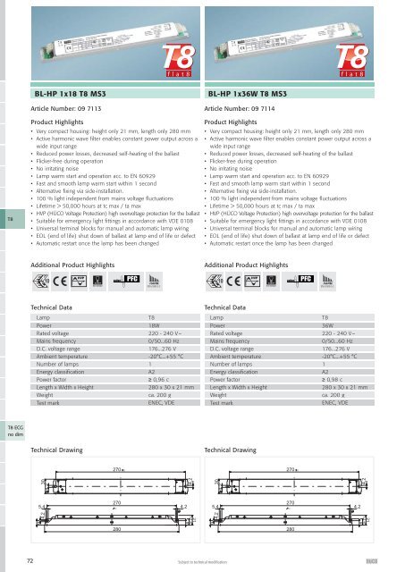 Lighting Electronics | 2007/08 - National Lamps and Components