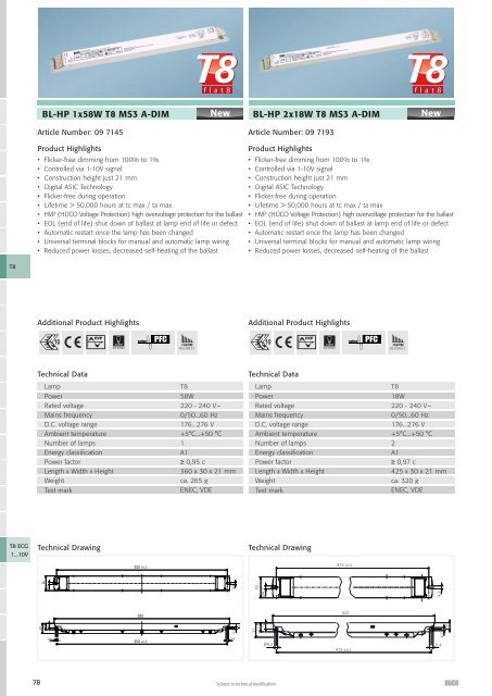 Lighting Electronics | 2007/08 - National Lamps and Components