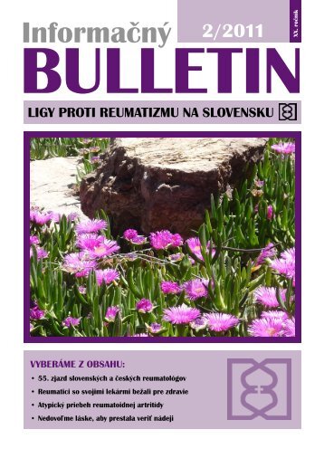 InformaÄnÃ½ BULLETIN ligy proti reumatizmu na Slovensku 2 - NURCH