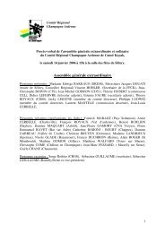 Compte Rendu Assemblée Générale du 14/01/06 - Comité régional ...