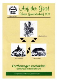 ökumenischer Gemeindenbrief 2011 - Heilig Geist Gemeinde Münster