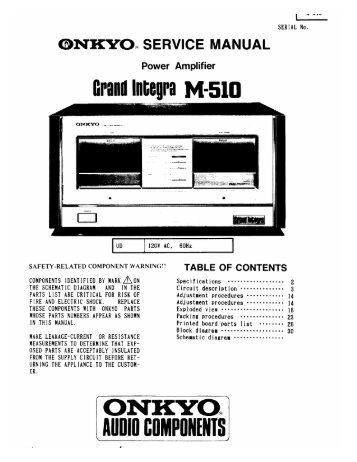 Onkyo Grand Integra M-510 SM.pdf - AMPLIMOS one stage ...
