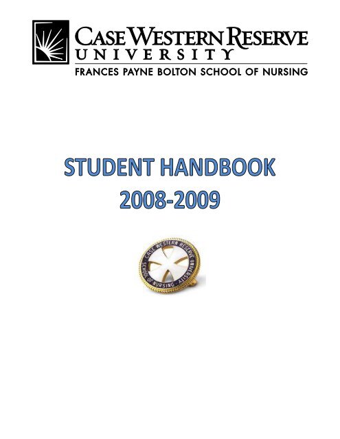 TABLE OF CONTENTS - Frances Payne Bolton School of Nursing