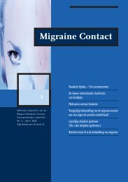 Migraine Contact - Neuro.be