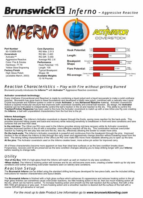 Inferno Brunswick Bowling Inferno Brunswick Bowling