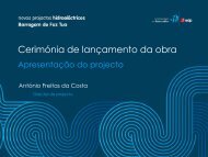 ApresentaÃ§Ã£o do projeto Foz Tua - edp - viva a nossa energia