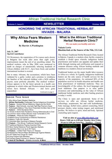 African Traditional Herbal Research Clinic Why ... - Blackherbals.com