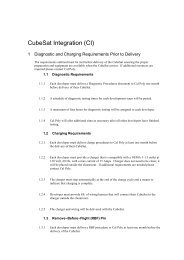 CubeSat Integration (CI) - Space.aau.dk