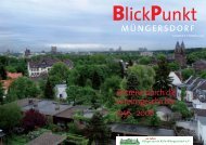 Blickpunkt - Bürgerverein Köln-Müngersdorf ev