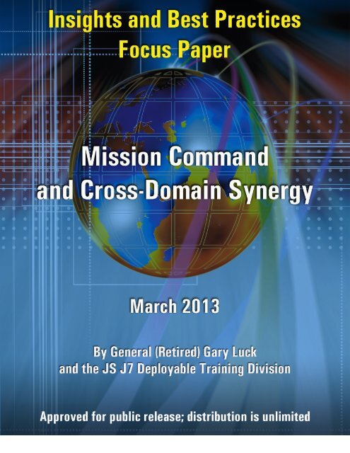 Mission Command and Cross-Domain Synergy - Defense ...
