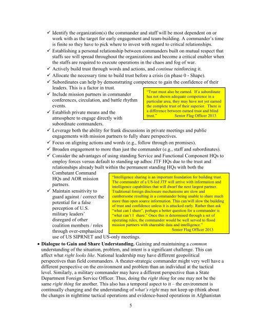 Mission Command and Cross-Domain Synergy - Defense ...