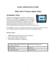 BASIC OPERATION GUIDE 10ZiG 360 CE Wireless Digital Tablet ...