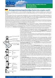 Montageanleitung doppelwandiges System eka complex medi D