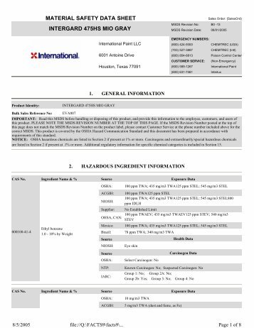 material safety data sheet intergard 475hs mio gray - uri=datasheets ...