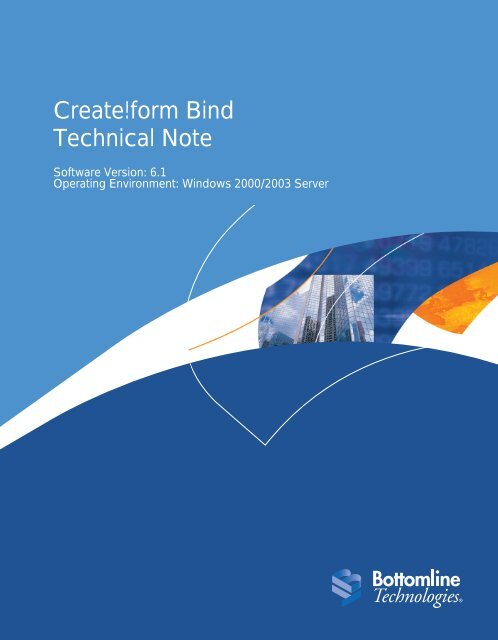 Create!form Bind Technical Note