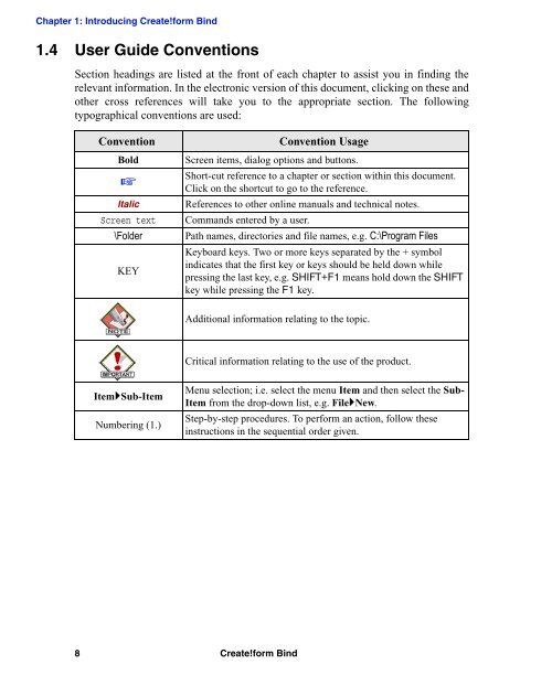 Create!form Bind Technical Note