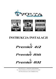 INSTRUKCJA INSTALACJI - Volta