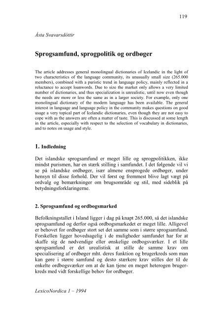 Systematisk inledning till Nordisk lexikografisk ordbok