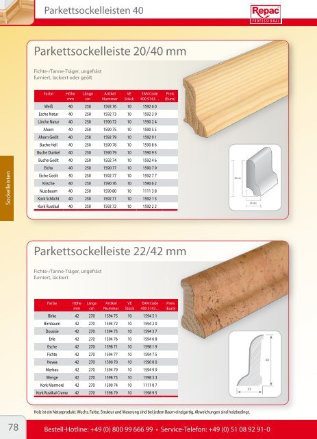 3 Sockelleisten - Repac