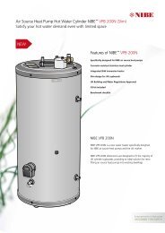 Air Source Heat Pump Hot Water Cylinder NIBEâ¢ VPB 200N (Slim ...