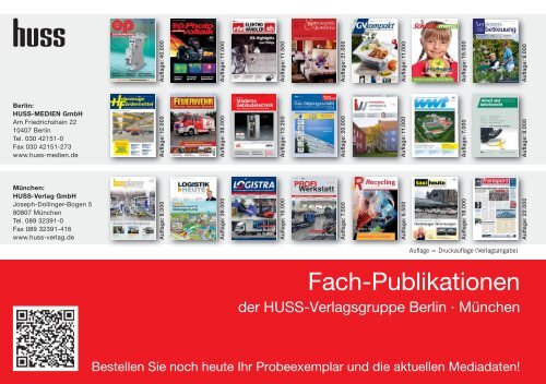 Media-Informationen - Huss Verlag