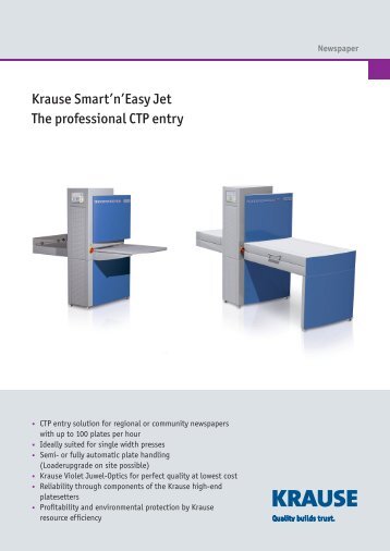Krause Smart'n'Easy Jet The professional CTP entry