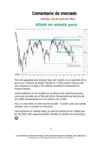 Elliott en estado puro - Jrbolsa