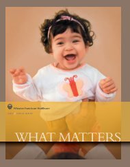 Wheaton Franciscan Healthcare's 2011 Annual Report 