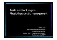 Ankle and foot region - Hong Kong Physiotherapy Association