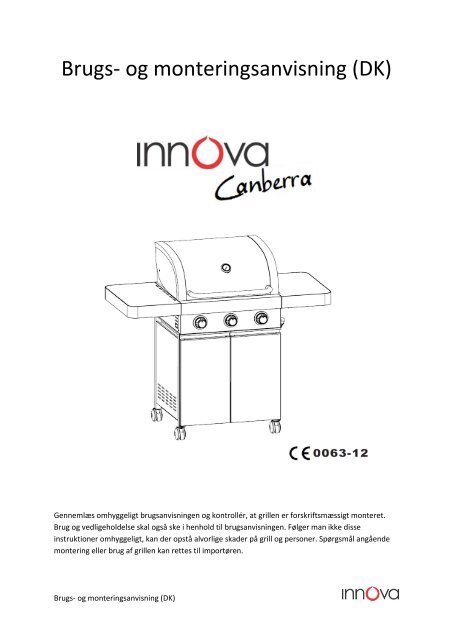 Brugs- og monteringsanvisning (DK) - Novaplan.no