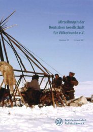 DGV-Tagung 2007 - Deutsche Gesellschaft fÃ¼r VÃ¶lkerkunde