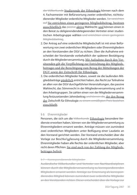 DGV-Tagung 2007 - Deutsche Gesellschaft fÃ¼r VÃ¶lkerkunde