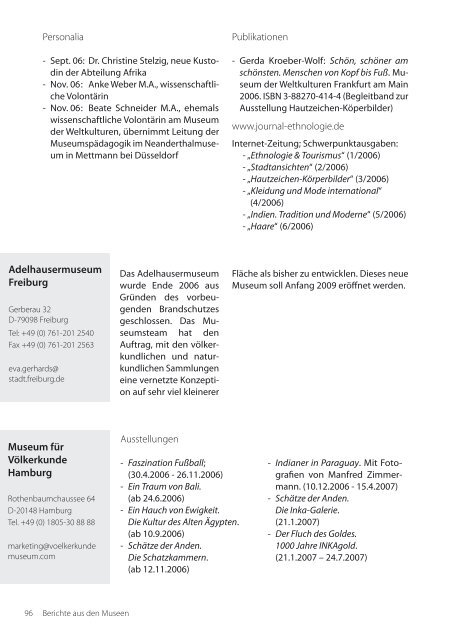 DGV-Tagung 2007 - Deutsche Gesellschaft fÃ¼r VÃ¶lkerkunde