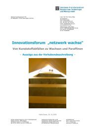 Innovationsforum â€žnetzwerk wachseâ€œ