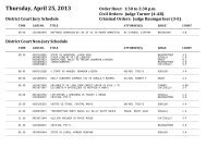 Thursday, April 25, 2013 Order Hour - Linn County Bar Association