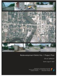 Redevelopment District No. 1 Project Plan - City of Jefferson