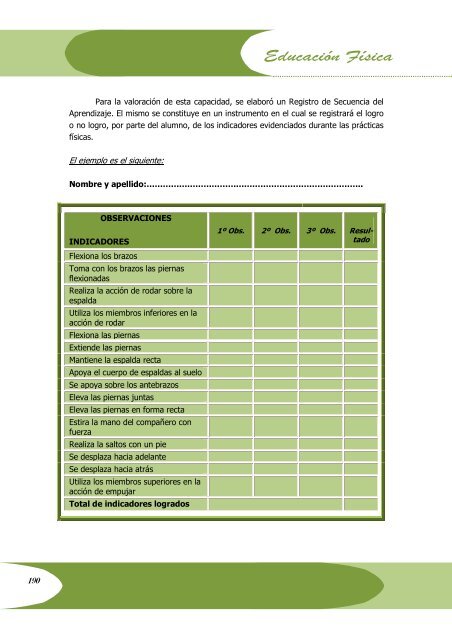 6Âº Grado EducaciÃ³n FÃ­sica_5 Pag 163_204 - Ministerio de ...