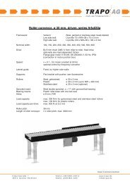 Roller conveyor, ø 30 mm, driven, series 9rfg030a