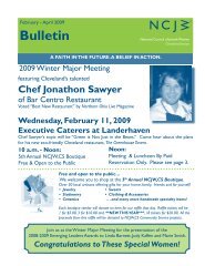 Bulletin Ncjw Cleveland