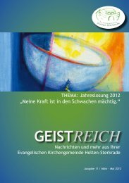 GeistReich 2/2012 - Evangelische Kirchengemeinde